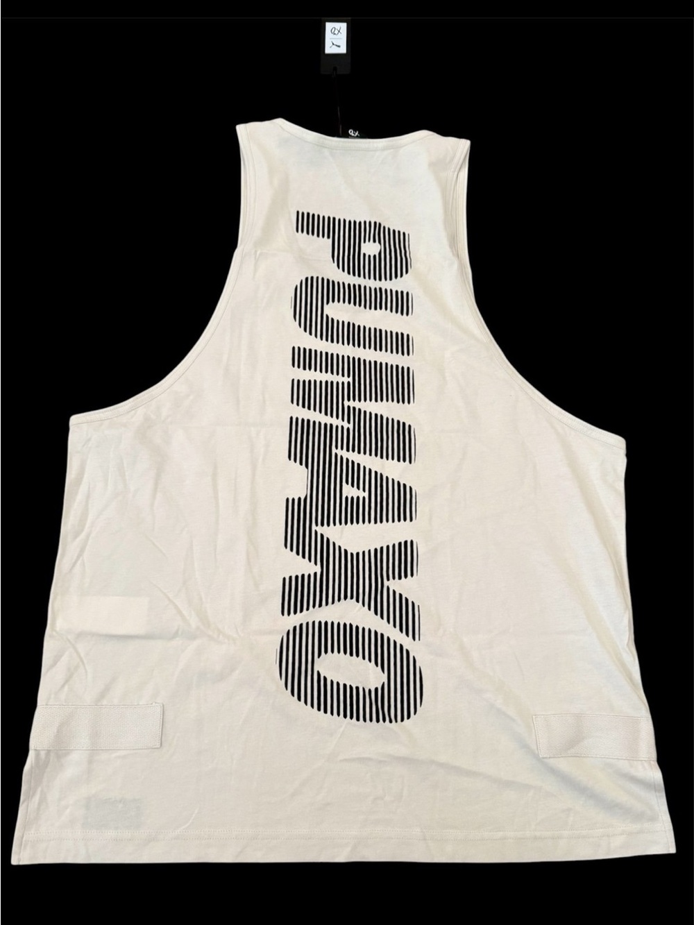 Puma x XO by The Weeknd Beige Black Loose Fit Tank Top Sz M